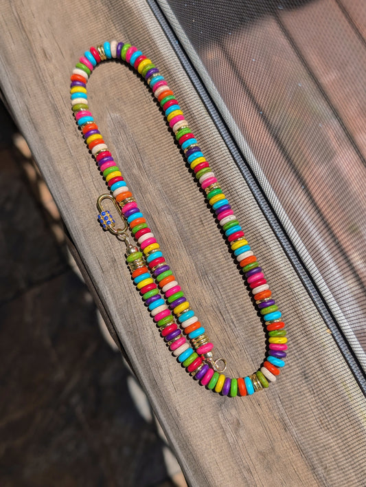 Confetti candy necklace